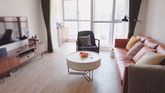 鋪木地板的客廳，真的好溫馨